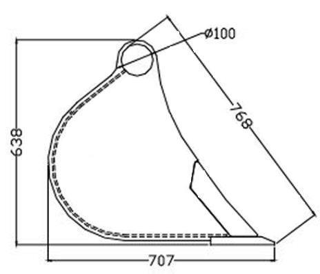 D Profile Digging Bucket